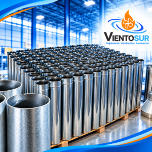 Caño de Acero Inoxidable 15 cm (6”) x 1 Metro – VientoSur