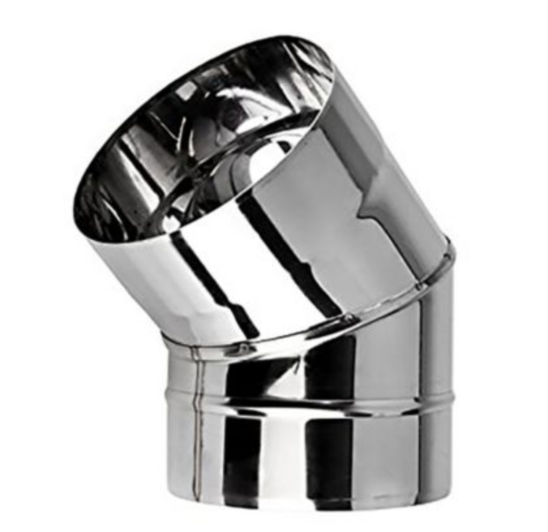 Codo 45° de 15 cm (6”) de Acero Inoxidable – VientoSur - Imagen 2