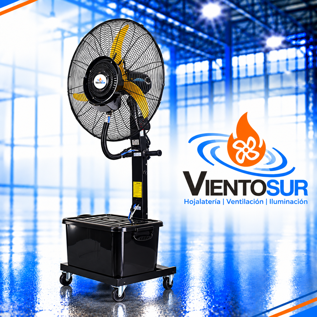 Hidroventilador Industrial de Pie 80 cm – VientoSur