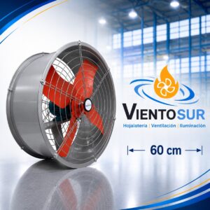Extractor de Aire Industrial 600 mm – 12.000 m³/h – VientoSur