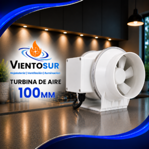 Turbina Extractora Lineal 10 cm – 220 m³/h – VientoSur