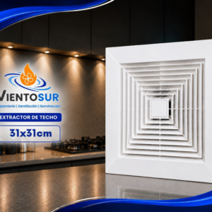 Extractor de Aire 31 × 31 cm – 210 m³/h – VientoSur