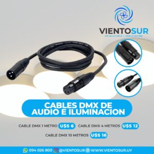 Cable Dmx 10 Mt Luces Audio
