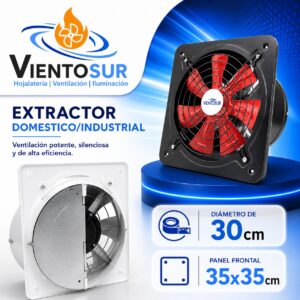Extractor de Aire Semi-Industrial 30 cm – 1.600 m³/h – VientoSur