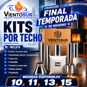 Kit para Calefactor – Instalación por Techo – VientoSur