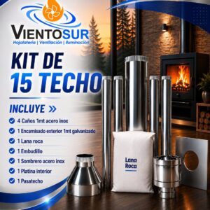 Kit instalcion 150mm por techo