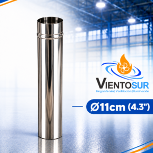 Caño para Estufas 11 cm de Acero Inoxidable – VientoSur