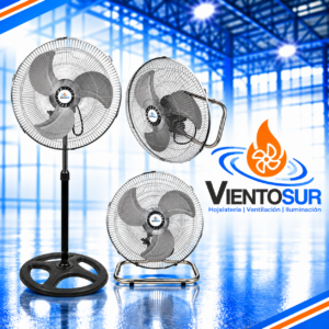 Ventilador 3 en 1 – Pie, Mesa y Pared – VientoSur