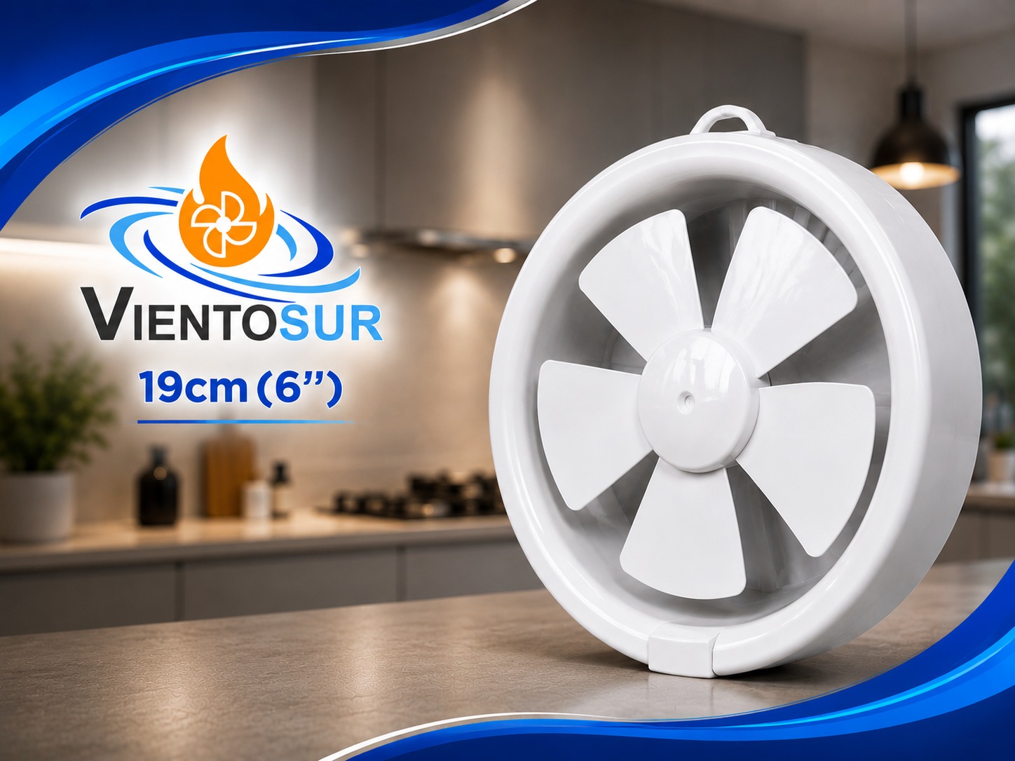 Extractor de Aire para Vidrio 19 cm – 190 m³/h – VientoSur