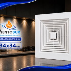 Extractor de Aire 34 × 34 cm – 300 m³/h – VientoSur