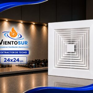 Extractor de Aire 24 × 24 cm – 150 m³/h – VientoSur