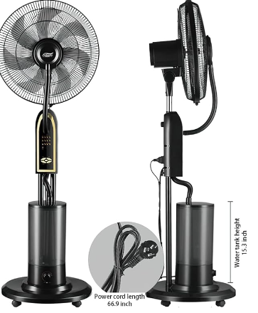 Hidroventilador Doméstico con Atomizador 40 cm y Control Remoto – VientoSur - Imagen 3