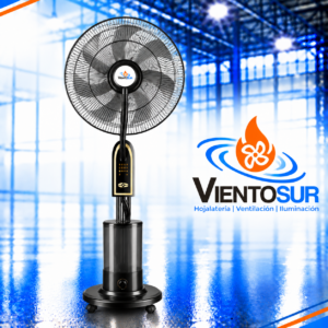 Hidroventilador Doméstico con Atomizador 40 cm y Control Remoto – VientoSur