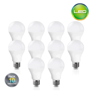 Pack 10 Lámparas LED E27 20 W – Luz Blanca – VientoSur