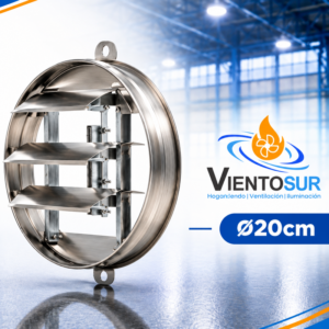Rejilla para Extractor 20 cm (8”) de Acero Inoxidable – VientoSur