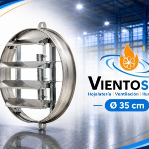 Rejilla para Extractor 35 cm (14”) de Acero Inoxidable – VientoSur