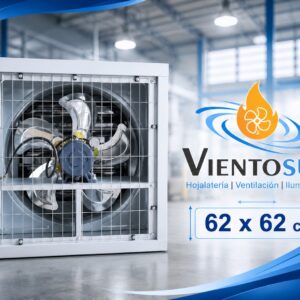 Extractor / Ventilador Industrial 62×62 cm – 5.700 m³/h – VientoSur