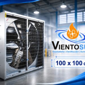 Extractor / Ventilador Industrial 100×100 cm – 23.000 m³/h – VientoSur